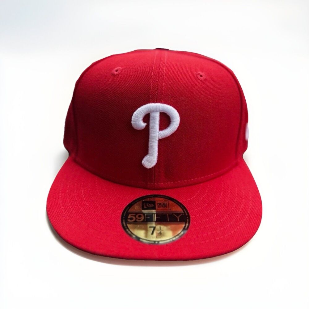 Philadelphia Phillies New Era 59FIFTY On Field Fitted Hat Red 7 3/8 MLB